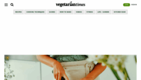 What Vegetariantimes.com website looked like in 2021 (3 years ago)