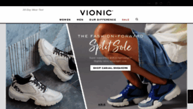 What Vionicshoes.com website looked like in 2021 (3 years ago)