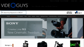 What Videoguys.com.au website looked like in 2021 (3 years ago)