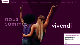 What Vivendi.com website looked like in 2021 (3 years ago)