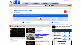 What Vidlii.com website looked like in 2021 (3 years ago)