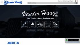 What Vanderhaags.com website looked like in 2021 (3 years ago)
