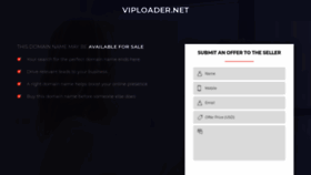 What Viploader.net website looked like in 2021 (5 years ago)