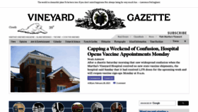 What Vineyardgazette.com website looked like in 2021 (3 years ago)