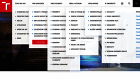 What Vut.cz website looked like in 2021 (4 years ago)