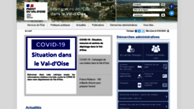What Val-doise.gouv.fr website looked like in 2021 (3 years ago)