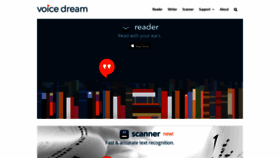 What Voicedream.com website looked like in 2021 (3 years ago)