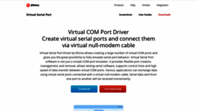 What Virtual-serial-port.org website looked like in 2021 (3 years ago)