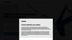 What Vestas.com website looked like in 2021 (3 years ago)