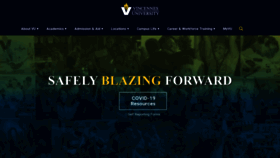 What Vinu.edu website looked like in 2021 (5 years ago)