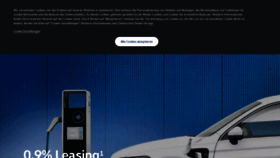 What Volkswagen.ch website looked like in 2021 (3 years ago)