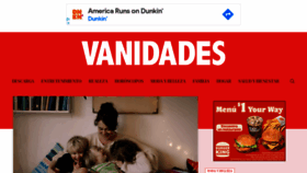 What Vanidades.com website looked like in 2021 (3 years ago)