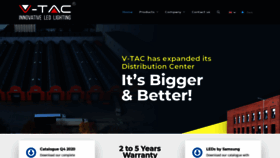 What V-tac.eu website looked like in 2021 (3 years ago)