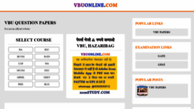 What Vbuonline.com website looked like in 2021 (3 years ago)