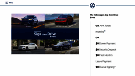 What Volkswagen.com website looked like in 2021 (3 years ago)