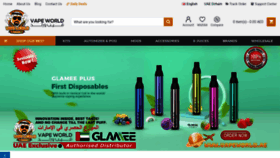 What Vapeworld.ae website looked like in 2021 (3 years ago)