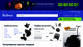What Vodnik.ru website looked like in 2021 (3 years ago)
