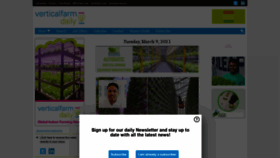 What Verticalfarmdaily.com website looked like in 2021 (3 years ago)