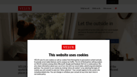 What Velux.com website looked like in 2021 (3 years ago)