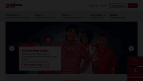 What Vivantes.de website looked like in 2021 (3 years ago)
