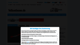 What Volksstimme.de website looked like in 2021 (3 years ago)