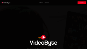 What Videobyte.com website looked like in 2021 (3 years ago)