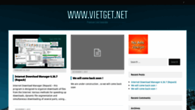 What Vietget.net website looked like in 2021 (3 years ago)