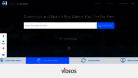 What Videograbber.net website looked like in 2021 (3 years ago)