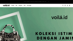 What Voila.id website looked like in 2021 (3 years ago)