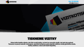 What Vizitkotisk.cz website looked like in 2021 (3 years ago)
