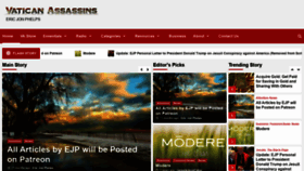 What Vaticanassassins.org website looked like in 2021 (3 years ago)