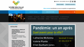 What Vivreenville.org website looked like in 2021 (3 years ago)