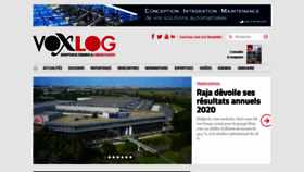 What Voxlog.fr website looked like in 2021 (3 years ago)