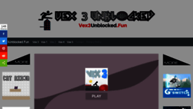 What Vex3unblocked.fun website looked like in 2021 (3 years ago)