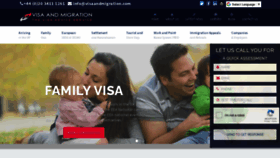 What Visaandmigration.com website looked like in 2021 (3 years ago)