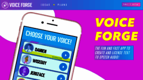 What Voiceforge.com website looked like in 2021 (3 years ago)