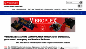What Vibroplex.com website looked like in 2021 (3 years ago)