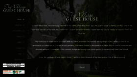 What Villageguesthouse.co.za website looked like in 2021 (3 years ago)