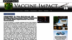 What Vaccineimpact.com website looked like in 2021 (3 years ago)