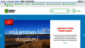 What Vingaker.se website looked like in 2021 (3 years ago)