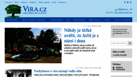 What Vira.cz website looked like in 2021 (3 years ago)