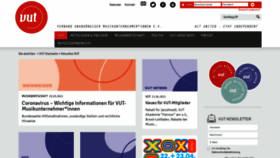 What Vut.de website looked like in 2021 (3 years ago)