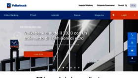 What Volksbank.it website looked like in 2021 (3 years ago)