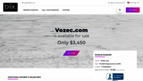 What Vozec.com website looked like in 2021 (3 years ago)