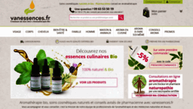 What Vanessences.fr website looked like in 2021 (3 years ago)