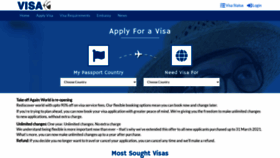 What Visacent.com website looked like in 2021 (2 years ago)