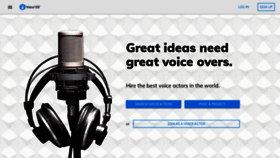 What Voices123.com website looked like in 2021 (2 years ago)