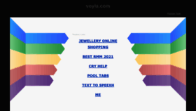 What Voyla.com website looked like in 2021 (3 years ago)