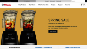What Vitamix.com website looked like in 2021 (2 years ago)