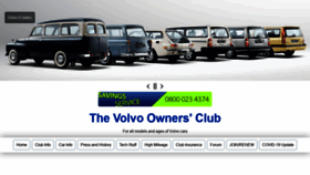 What Volvoclub.org.uk website looked like in 2021 (2 years ago)